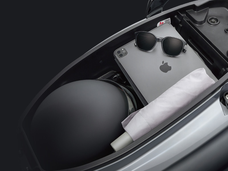 Large under-seat storage