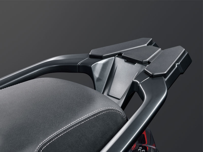 Top case carrier as standard